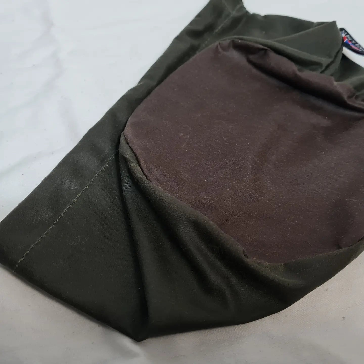 Waxed canvas bag for zebra 14cm lunch box.