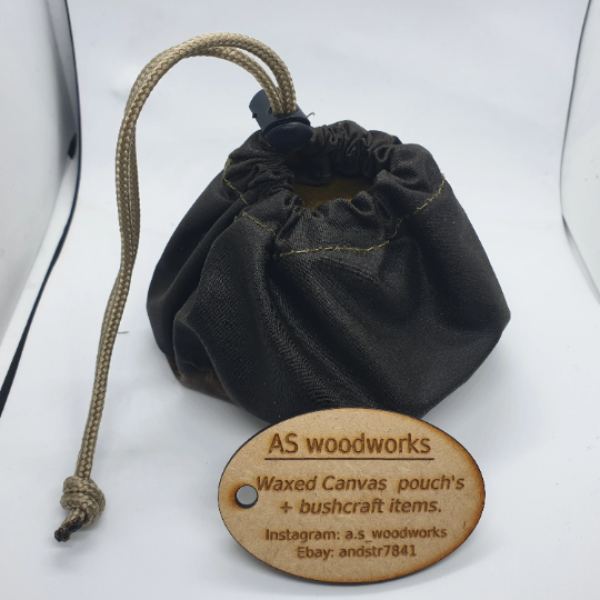 Waxed canvas bag for Trangia meths burner.