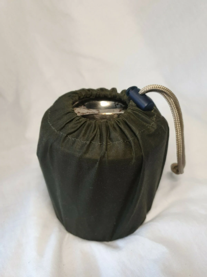 Waxed canvas bag for 10cm billy can