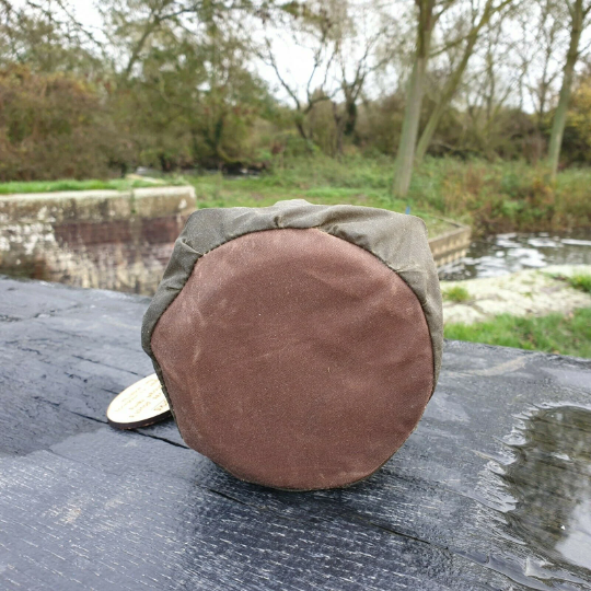 Waxed canvas bag for 10cm billy can
