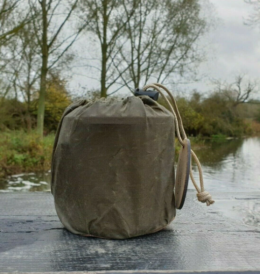 Waxed canvas bag for 10cm billy can