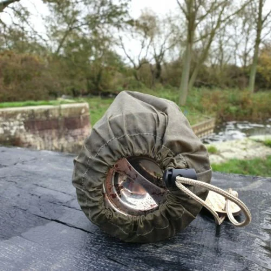 Waxed canvas bag for 10cm billy can