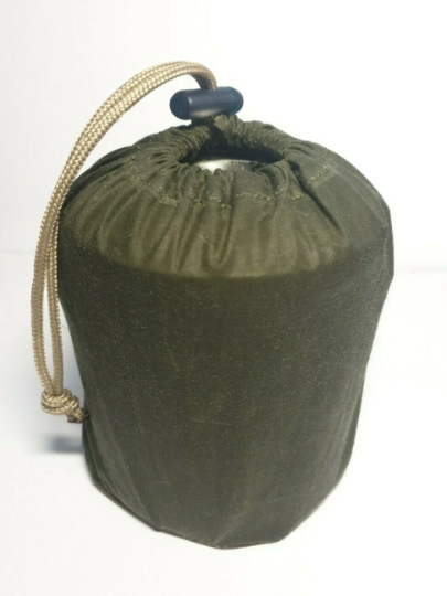 Waxed canvas bag for 10cm billy can